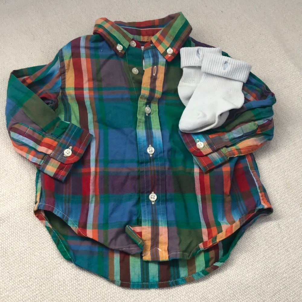 Firm Price. Ralph Lauren Shirt & Socks